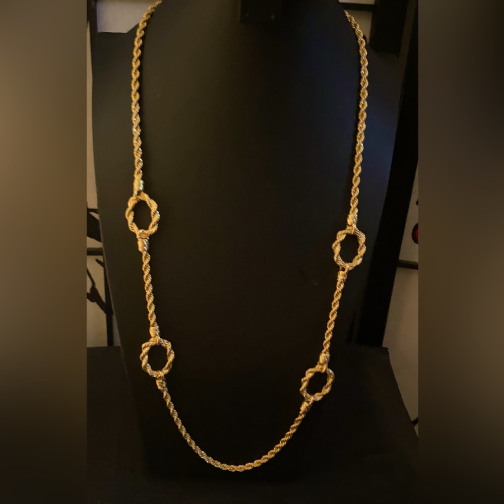 TALBOTS EXTRA LONG ROPE CHAIN NECKLACE